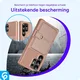 Samsung Galaxy S26 Ultra TPU Back Cover met Kunstleren Wallet Roze afbeelding 5