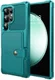 Samsung Galaxy S26 Ultra TPU Back Cover met Kunstleren Wallet Groen afbeelding 2