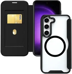 Samsung Galaxy S26 Plus Hoesje met MagSafe / Qi2 Book Case Zwart afbeelding