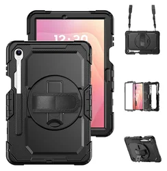 Samsung Galaxy Tab S11 Hoes met Screen Protector en Handriem Zwart afbeelding