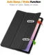 Samsung Galaxy Tab S11 Hoes Tri-Fold Book Case met Standaard Zwart afbeelding 2