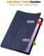 Samsung Galaxy Tab S11 Hoes Tri-Fold Book Case met Standaard Blauw afbeelding 2