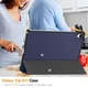 Samsung Galaxy Tab S11 Hoes Tri-Fold Book Case met Standaard Blauw afbeelding 6