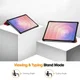 Samsung Galaxy Tab S11 Hoes Tri-Fold Book Case met Standaard Rood afbeelding 3