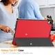 Samsung Galaxy Tab S11 Hoes Tri-Fold Book Case met Standaard Rood afbeelding 8