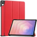 Samsung Galaxy Tab S11 Hoes Tri-Fold Book Case met Standaard Rood