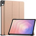 Samsung Galaxy Tab S11 Hoes Tri-Fold Book Case met Standaard Roze Goud