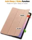 Samsung Galaxy Tab S11 Hoes Tri-Fold Book Case met Standaard Roze Goud afbeelding 2