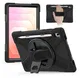 Samsung Galaxy Tab S11 Hoes Back Cover met Kickstand en Handriem Zwart afbeelding 1