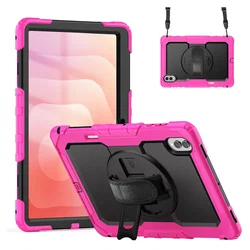 Samsung Galaxy Tab S11 Ultra Hoes met Screen Protector en Handriem Roze afbeelding