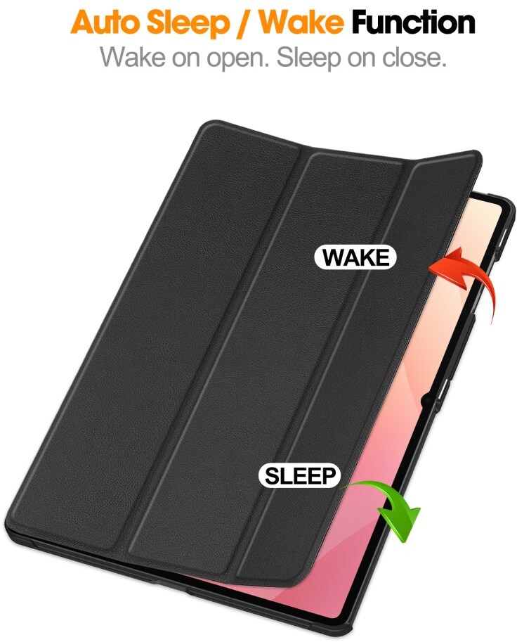 Samsung Galaxy Tab S11 Ultra Hoes Tri-Fold Book Case met Standaard Zwart afbeelding 6
