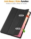 Samsung Galaxy Tab S11 Ultra Hoes Tri-Fold Book Case met Standaard Zwart afbeelding 6