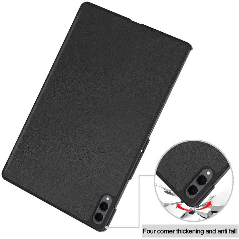 Samsung Galaxy Tab S11 Ultra Hoes Tri-Fold Book Case met Standaard Zwart afbeelding 10