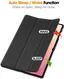 Samsung Tab S12 Ultra / S11 Ultra Tri-Fold Book Case met Standaard Zwart afbeelding 2
