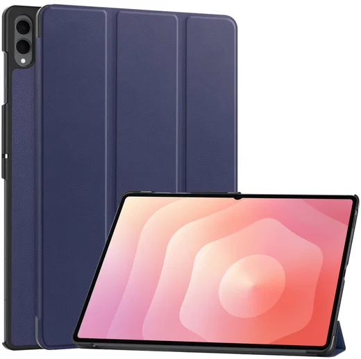 Samsung Galaxy Tab S11 Ultra Hoes Tri-Fold Book Case met Standaard Blauw afbeelding 1