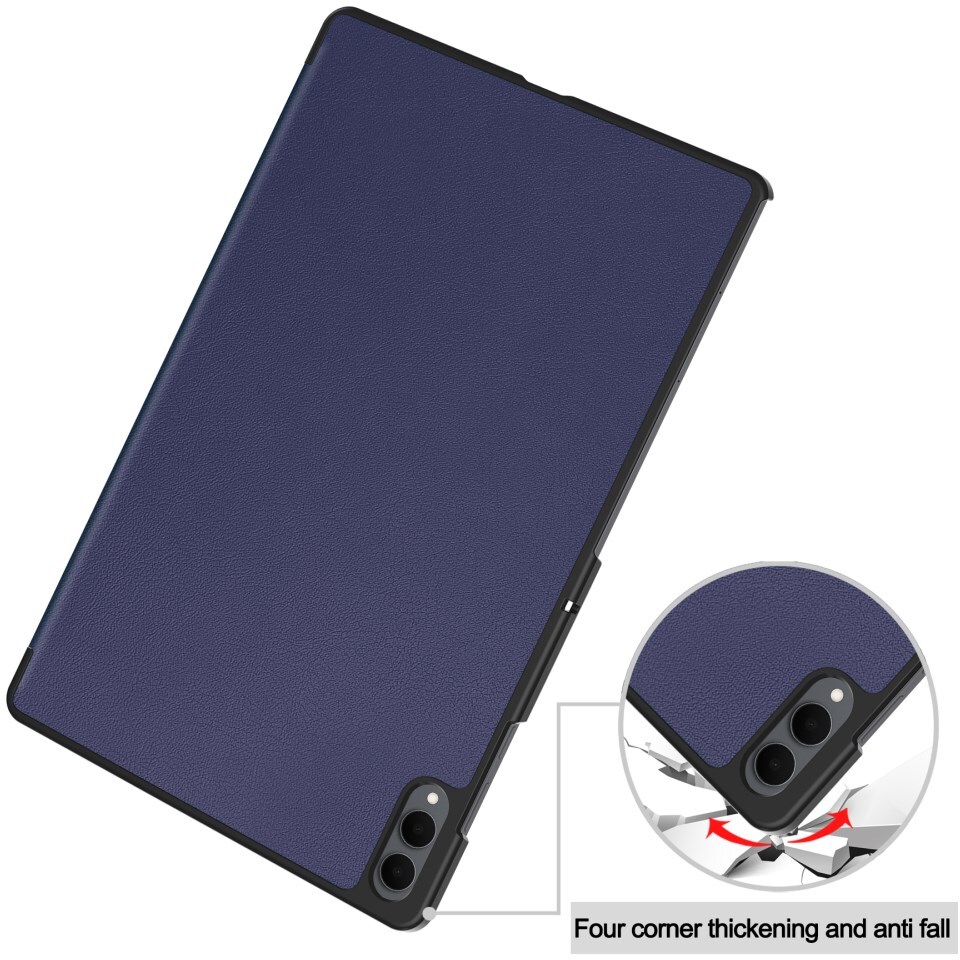 Samsung Galaxy Tab S11 Ultra Hoes Tri-Fold Book Case met Standaard Blauw afbeelding 10