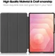 Samsung Galaxy Tab S11 Ultra Hoes Tri-Fold Book Case met Standaard Blauw afbeelding 3