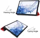 Samsung Galaxy Tab S11 Ultra Hoes Tri-Fold Book Case met Standaard Rood afbeelding 9