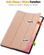 Samsung Galaxy Tab S11 Ultra Hoes Tri-Fold Book Case met Standaard Roze Goud afbeelding 6
