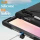 Samsung Galaxy Tab S11 Ultra Hoes Back Cover met Kickstand en Handriem Zwart afbeelding 6