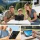 Samsung Galaxy Tab S11 Ultra Hoes Back Cover met Kickstand en Handriem Zwart afbeelding 9