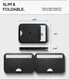 Spigen Slim Fold Magnetische Wallet met Standaard Zwart afbeelding 6