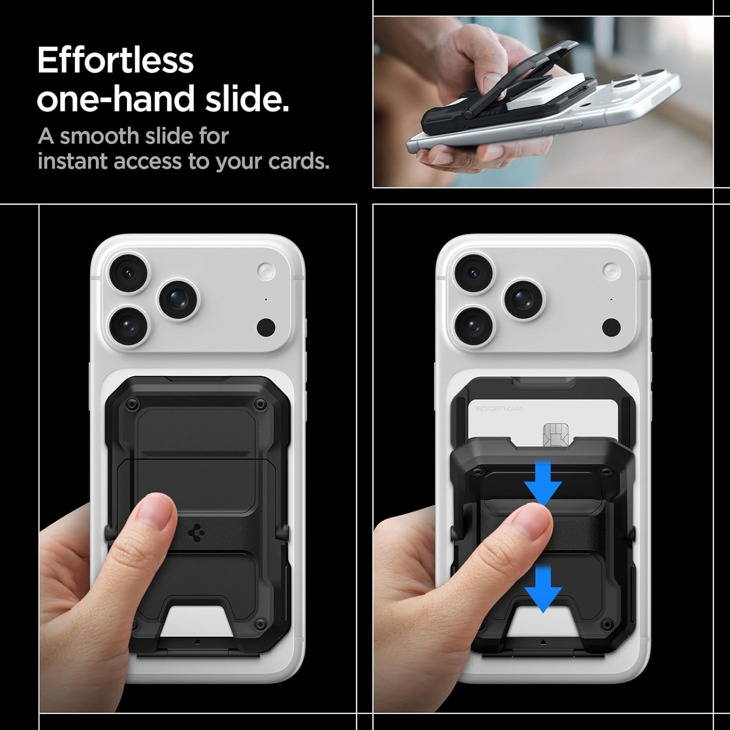 Spigen Tough Armor Pro Magnetische Wallet met Standaard Zwart afbeelding 6