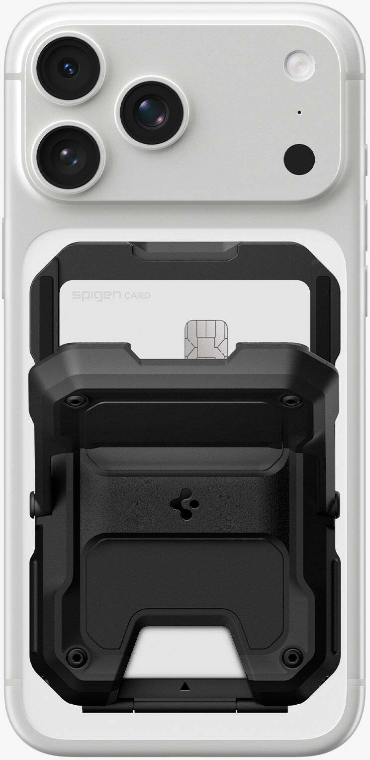 Spigen Tough Armor Pro Magnetische Wallet met Standaard Zwart afbeelding 3