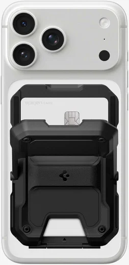 Spigen Tough Armor Pro Magnetische Wallet met Standaard Zwart afbeelding 3