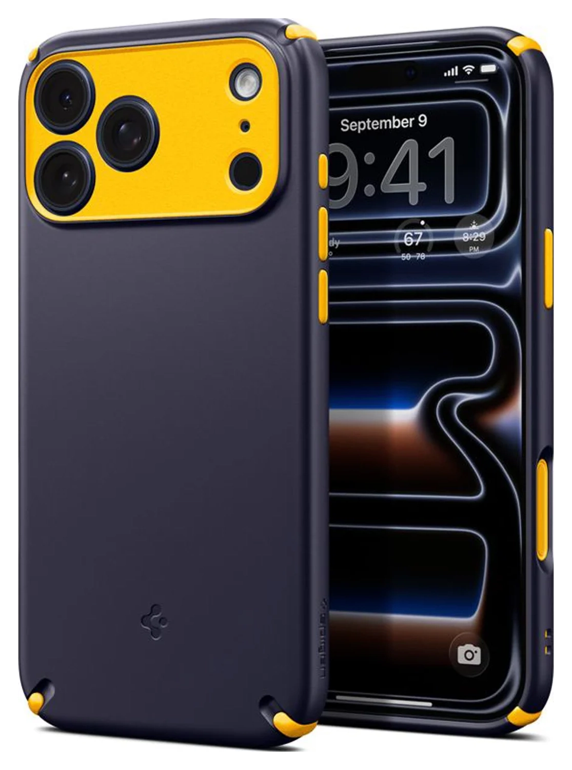 Spigen Nano Pop MagFit Apple iPhone 17 Pro Hoesje MagSafe Back Cover Blauw afbeelding 6