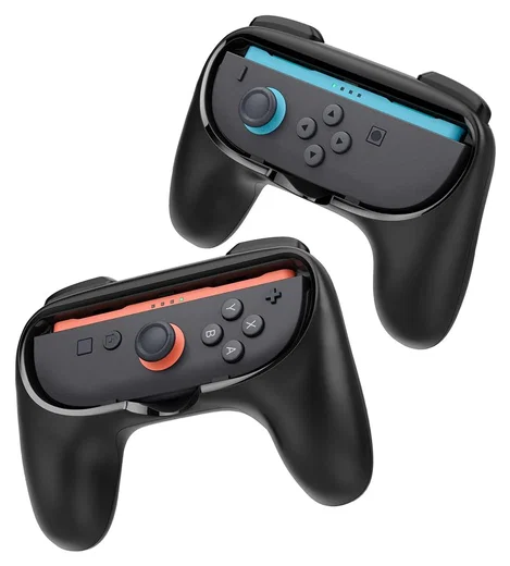 Spigen NS100 Nintendo Switch 2 Joy-Con Controller Grip 2-Pack (Zwart) afbeelding 1