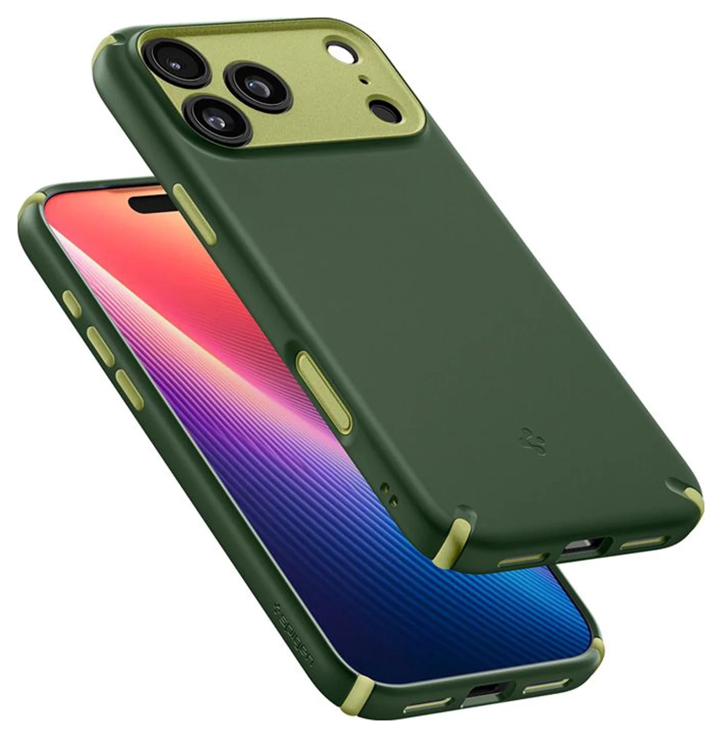 Spigen Nano Pop MagFit Apple iPhone 17 Pro Max Hoesje MagSafe Back Cover Groen afbeelding 6