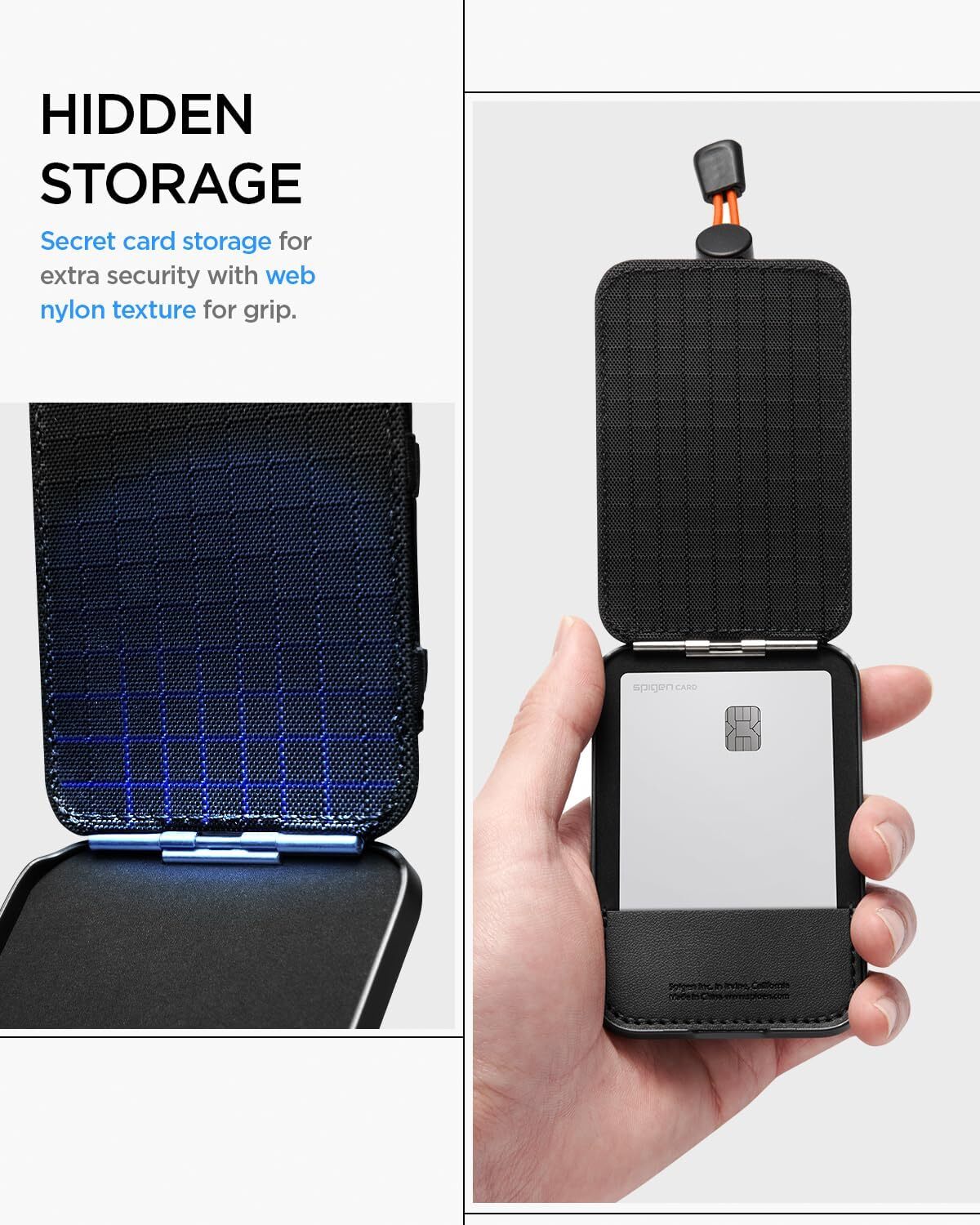 Spigen Tiefit Magnetische Pasjeshouder met Band Zwart afbeelding 6