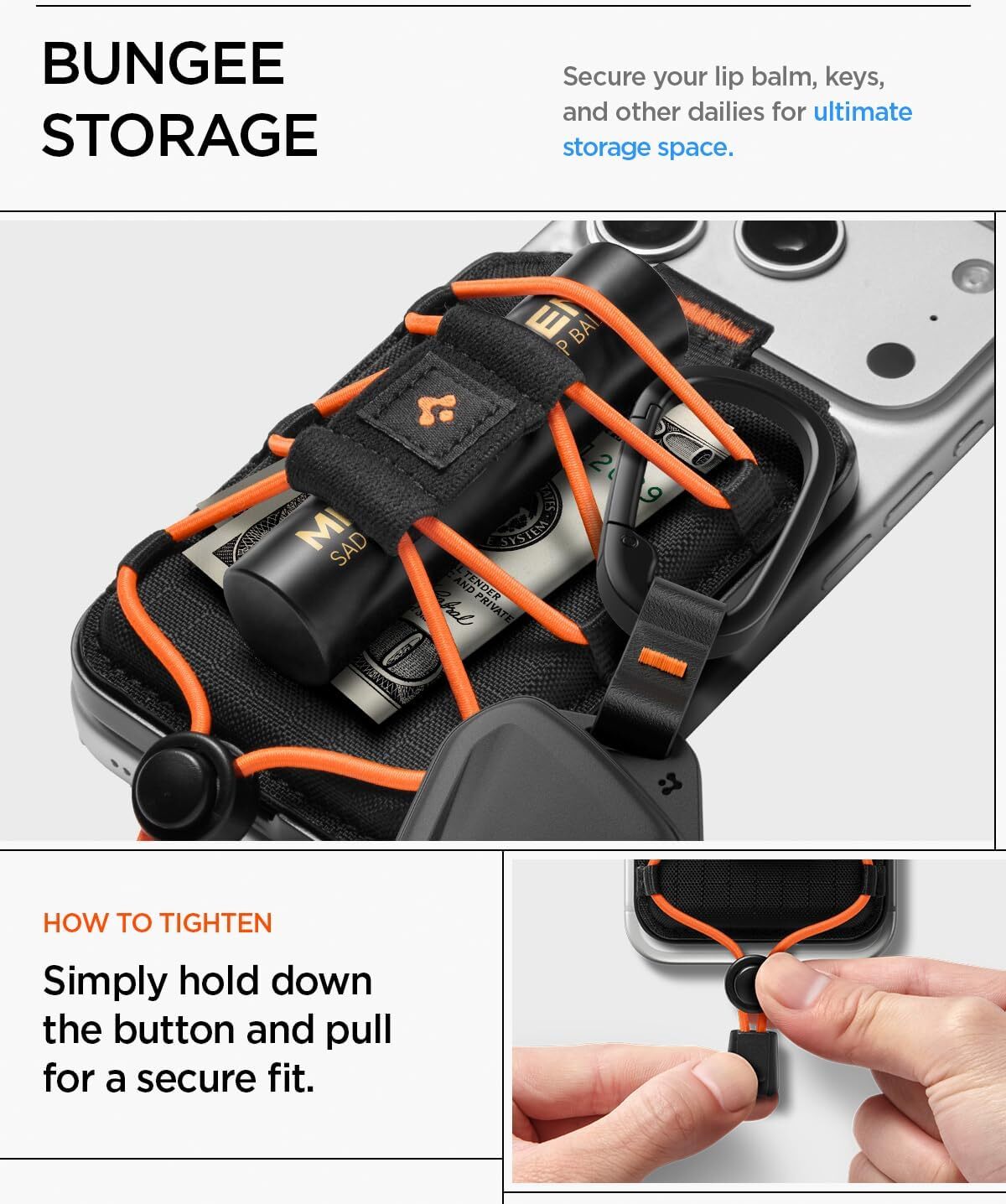Spigen Tiefit Magnetische Pasjeshouder met Band Zwart afbeelding 5