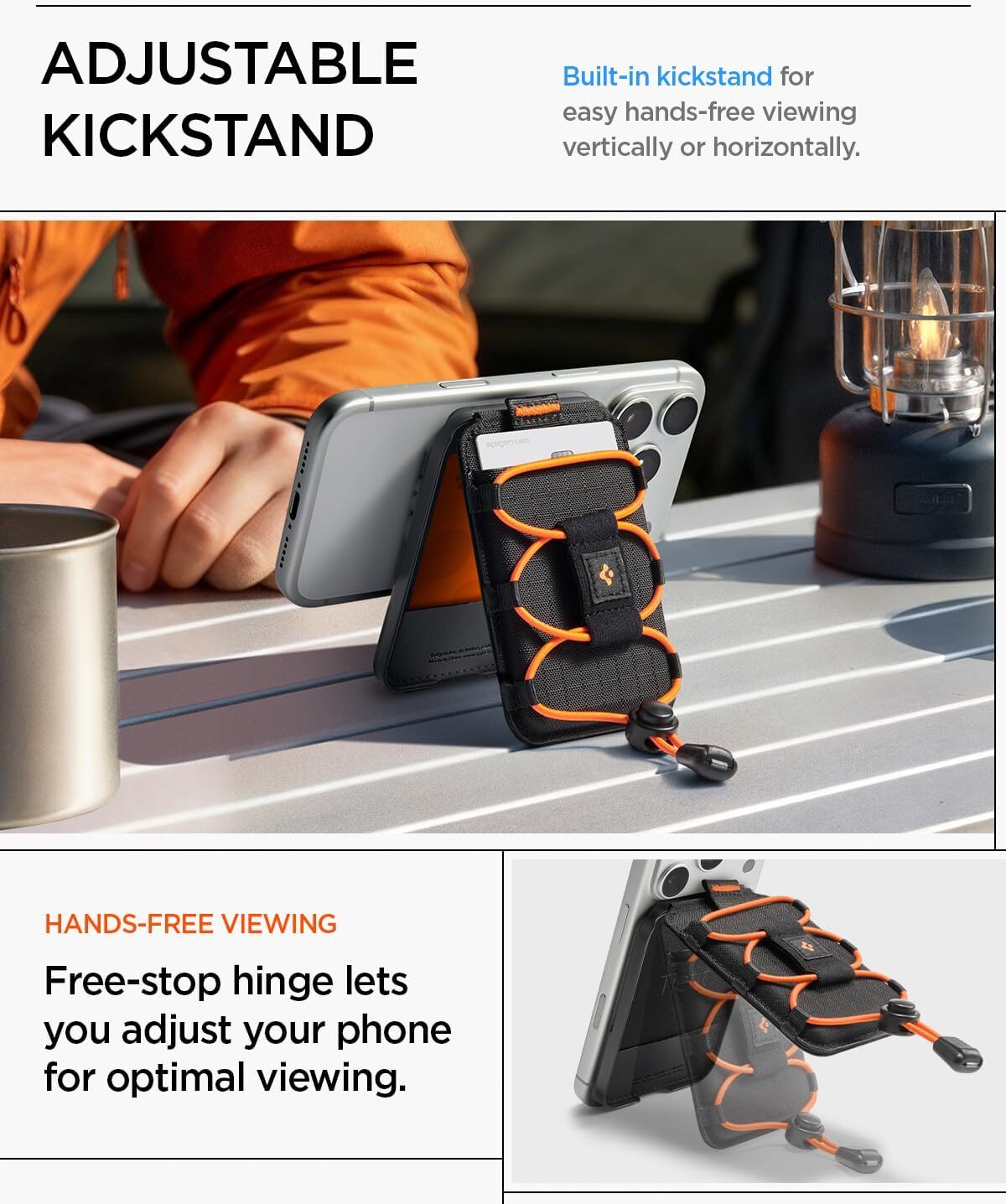 Spigen Tiefit Magnetische Pasjeshouder met Band Zwart afbeelding 8