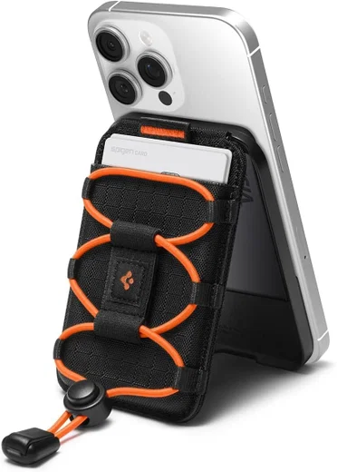 Spigen Tiefit Magnetische Pasjeshouder met Band Zwart afbeelding 1
