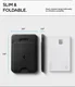 Spigen Slim Fold Tripod Wallet MagSafe Pasjeshouder 1 Pasje Zwart afbeelding 9