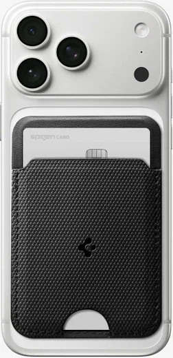 Spigen Slim Fold Tripod Wallet MagSafe Pasjeshouder 1 Pasje Zwart afbeelding 3