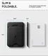 Spigen Slim Fold Stand Wallet MagSafe Pasjeshouder Zwart 1 Pasje afbeelding 7