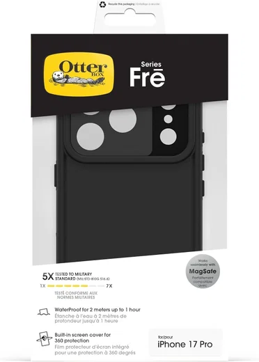 OtterBox Fre MagSafe Apple iPhone 17 Pro Hoesje Waterdicht Full Protect Zwart afbeelding 5