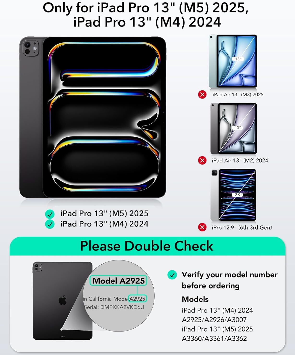 ESR Shift Apple iPad Pro 13 (2024/2025) Hoes met Magnetisch Toetsenbord Grijs afbeelding 4