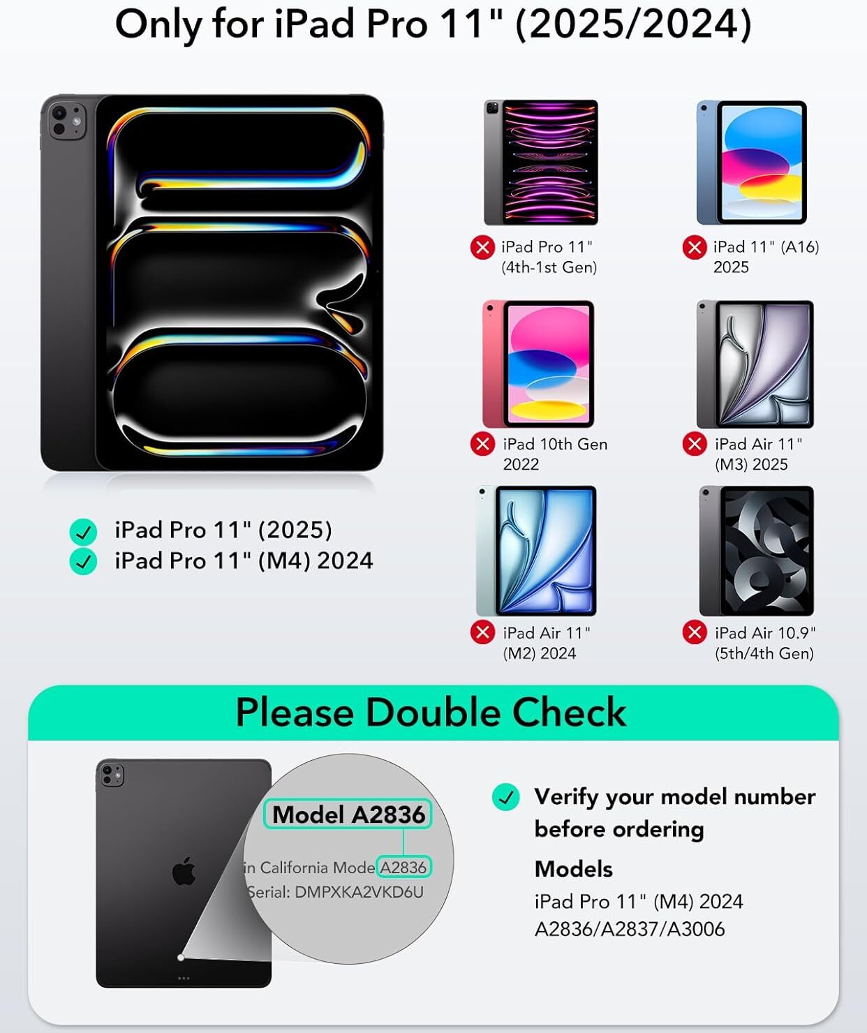 ESR Shift Apple iPad Pro 11 (2024/2025) Hoes met Magnetisch Toetsenbord Grijs afbeelding 4