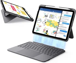 ESR Flex iPad 11 (2025) / 10.9 (2022) Hoes met Magnetisch toetsenbord Grijs afbeelding