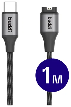 Buddi Flex Garmin Watch Kabel USB-C 1M Zwart