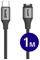 Buddi Flex Garmin Watch Kabel USB-C 1M Zwart afbeelding