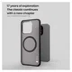 Nillkin Frosted Shield Xiaomi 15T Hoesje MagSafe Back Cover Transparant Zwart afbeelding 6