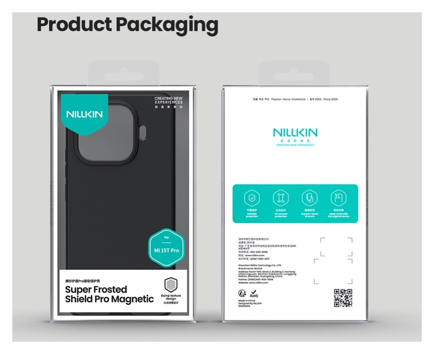Nillkin Frosted Shield Xiaomi 15T Pro Hoesje MagSafe Zwart afbeelding 13