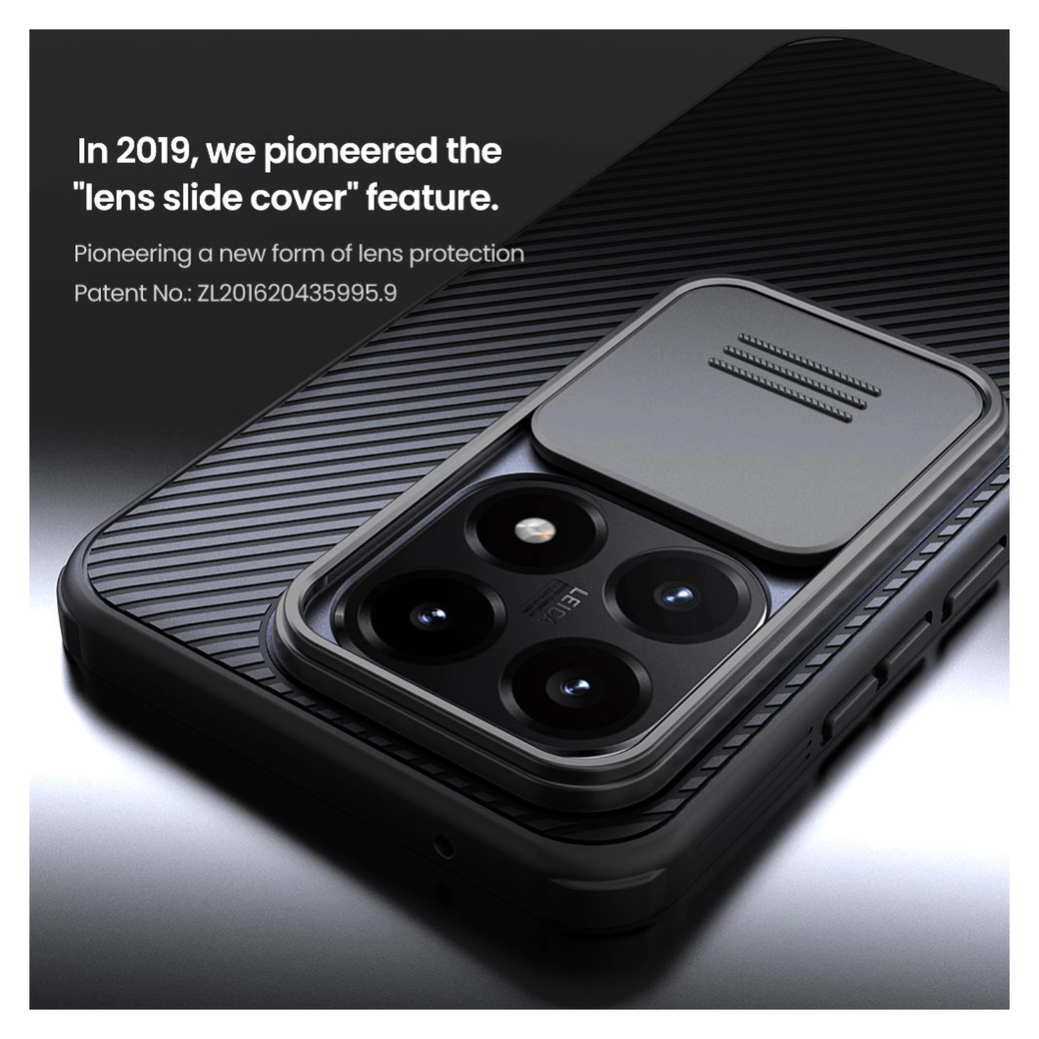 Nillkin CamShield Xiaomi 15T Hoesje Camera Slider Back Cover Zwart afbeelding 5