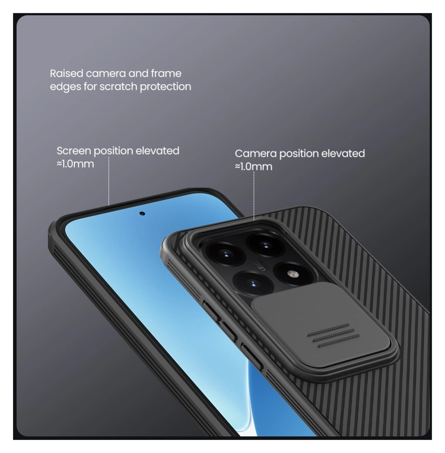 Nillkin CamShield Xiaomi 15T Hoesje Camera Slider Back Cover Zwart afbeelding 9