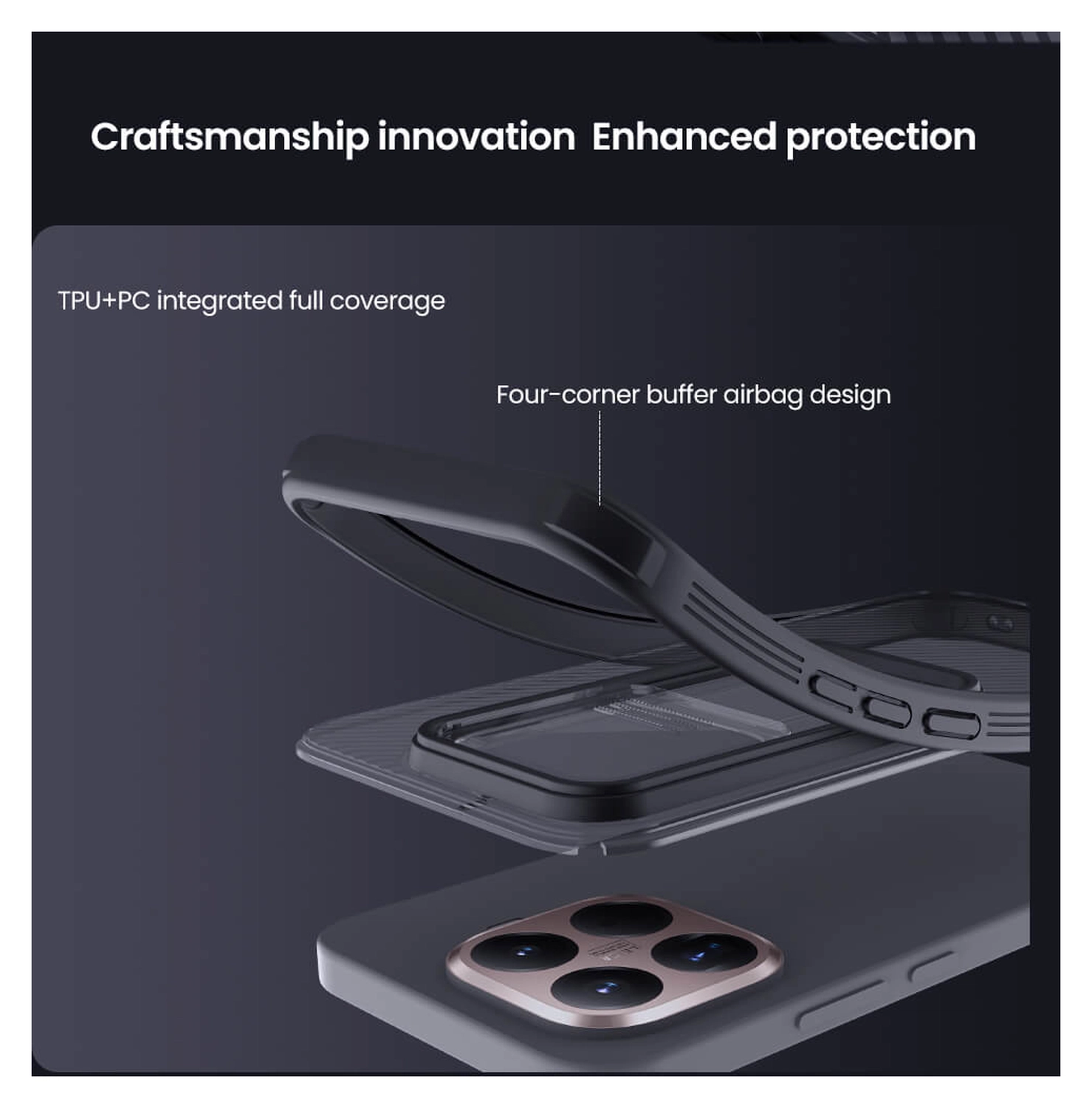 Nillkin CamShield Xiaomi 15T Hoesje Camera Slider Back Cover Transparant Zwart afbeelding 7